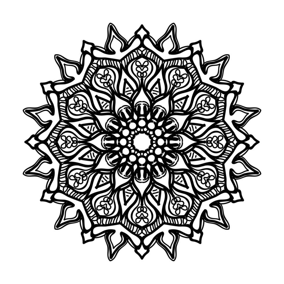 mandala disegnato a mano. decorazione in ornamento etnico orientale doodle. vettore