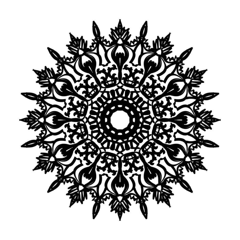 mandala disegnato a mano. decorazione in ornamento etnico orientale doodle. vettore