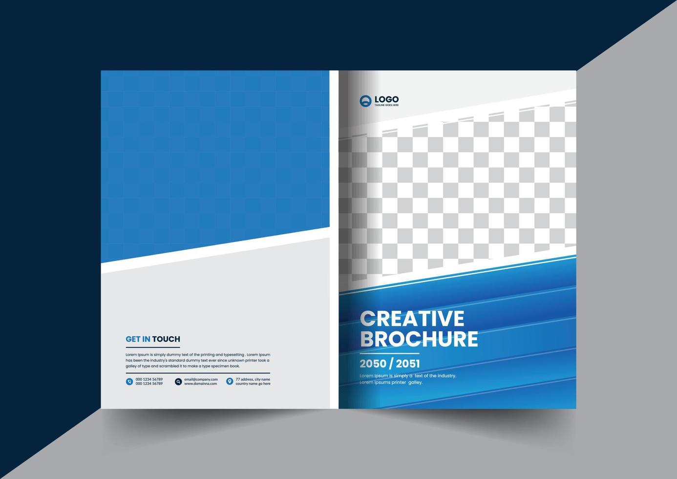 brochure aziendale brochure profilo aziendale brochure relazione annuale opuscolo proposta commerciale layout della pagina di copertina concept design vettore