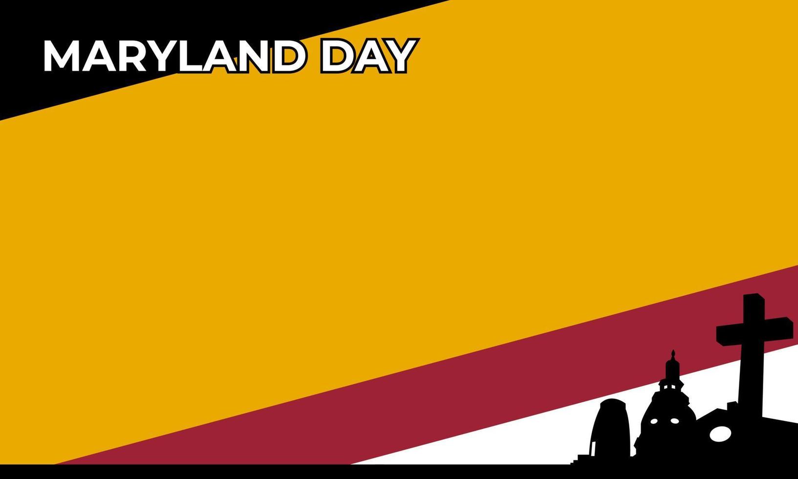 priorità bassa dell'illustrazione di vettore del giorno del Maryland