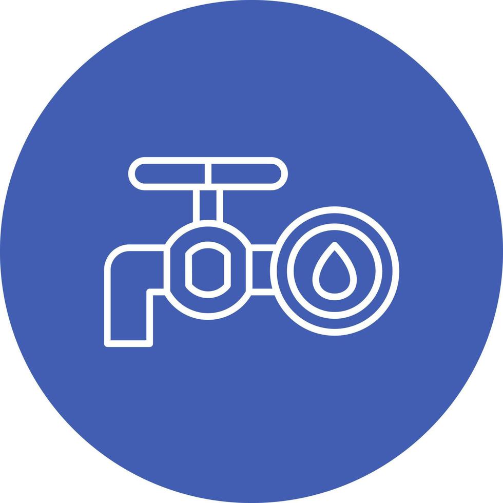 icona di sfondo del cerchio della linea del rubinetto dell'olio vettore
