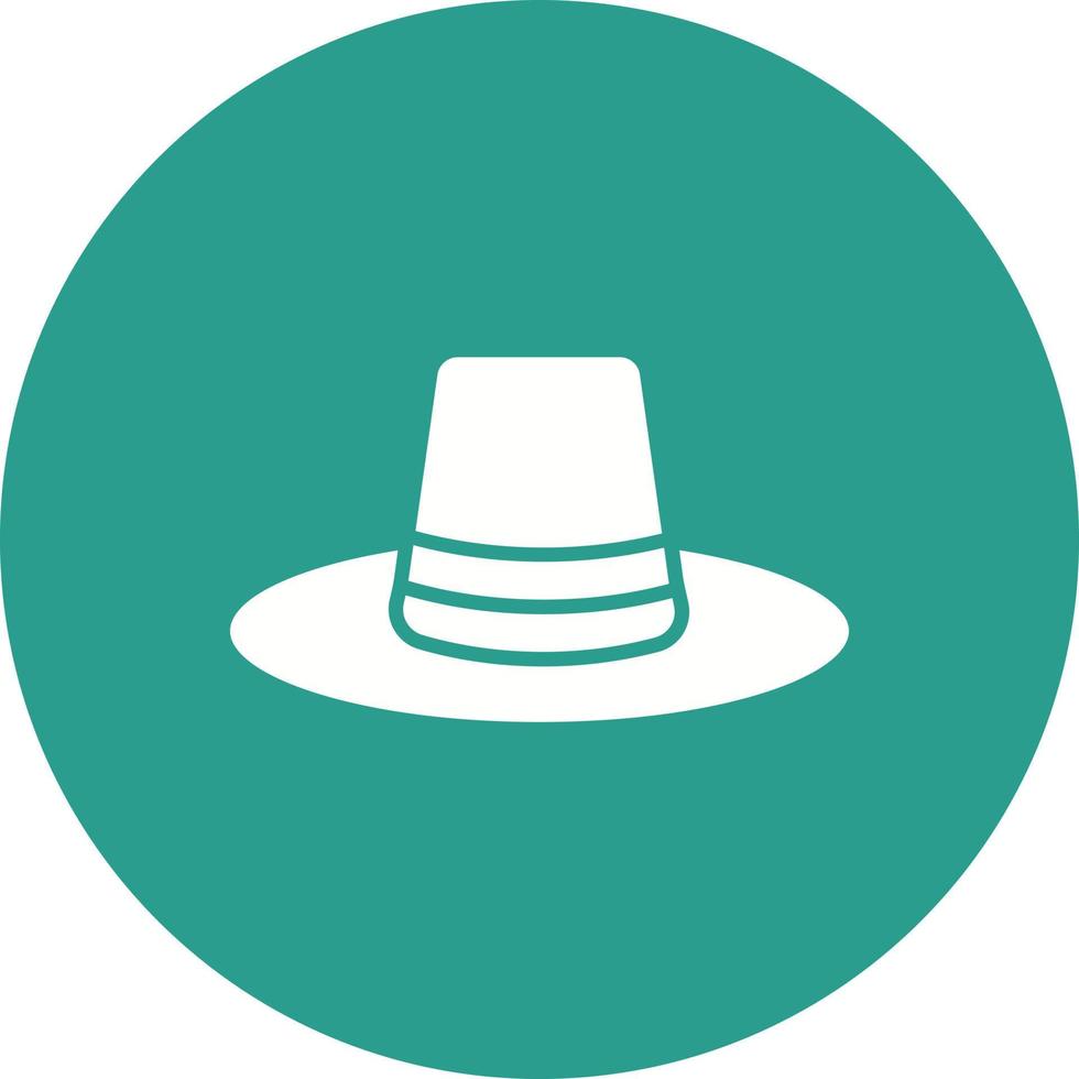 icona di sfondo del cerchio del glifo del cappello agricolo vettore