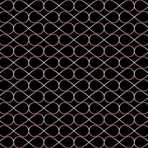 Linee di colore oro rosa geometrico senza soluzione di continuità astratta infinito vettore