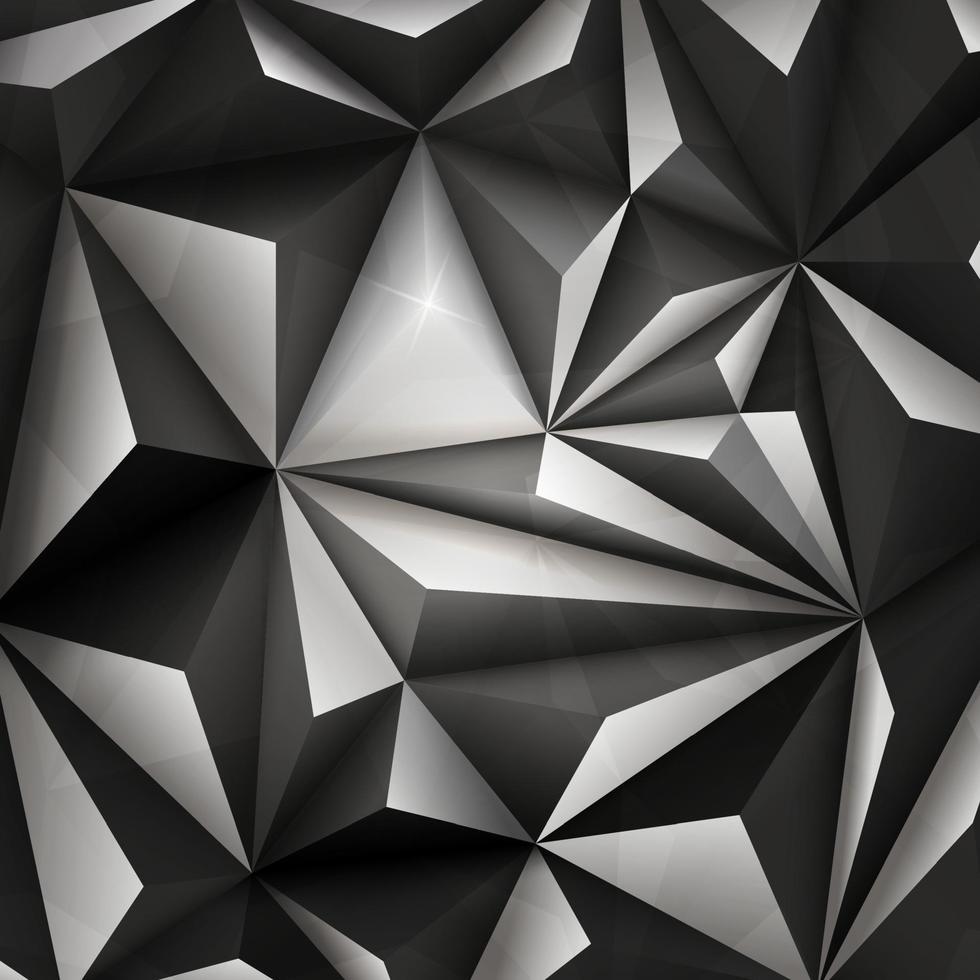 Fondo del triangolo geometrico poligonale astratto 3d vettore