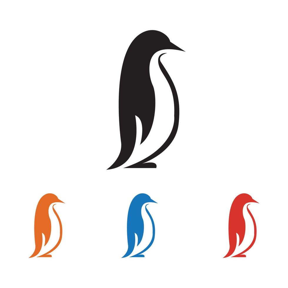 illustrazione del logo del pinguino vettore