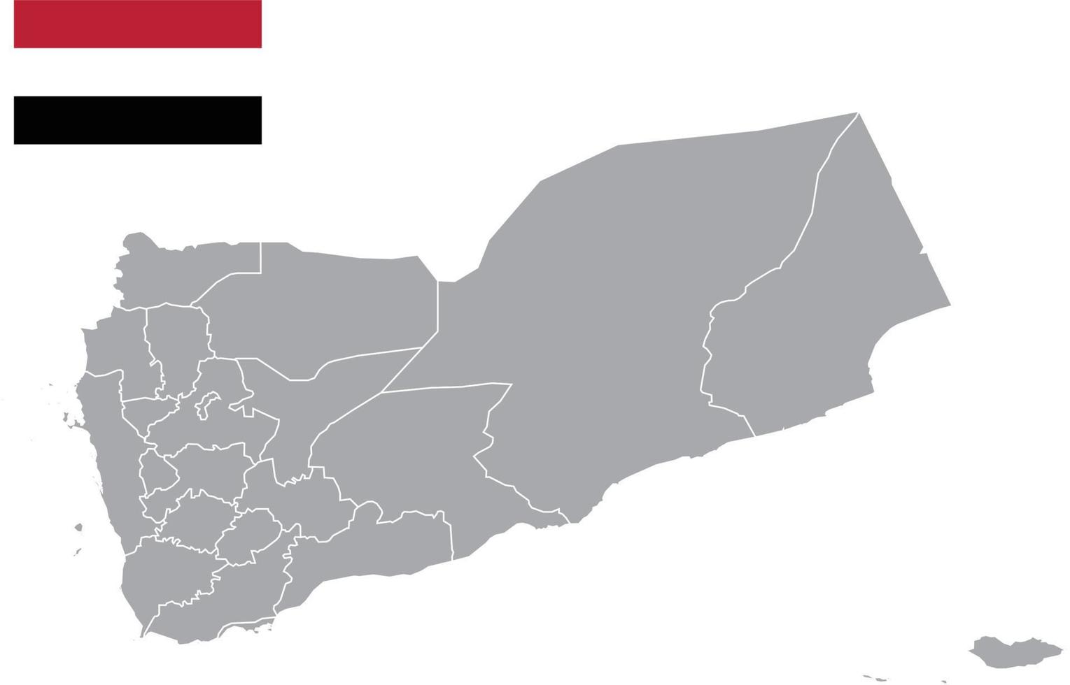 mappa yemen. bandiera yemenita. icona piatta simbolo illustrazione vettoriale