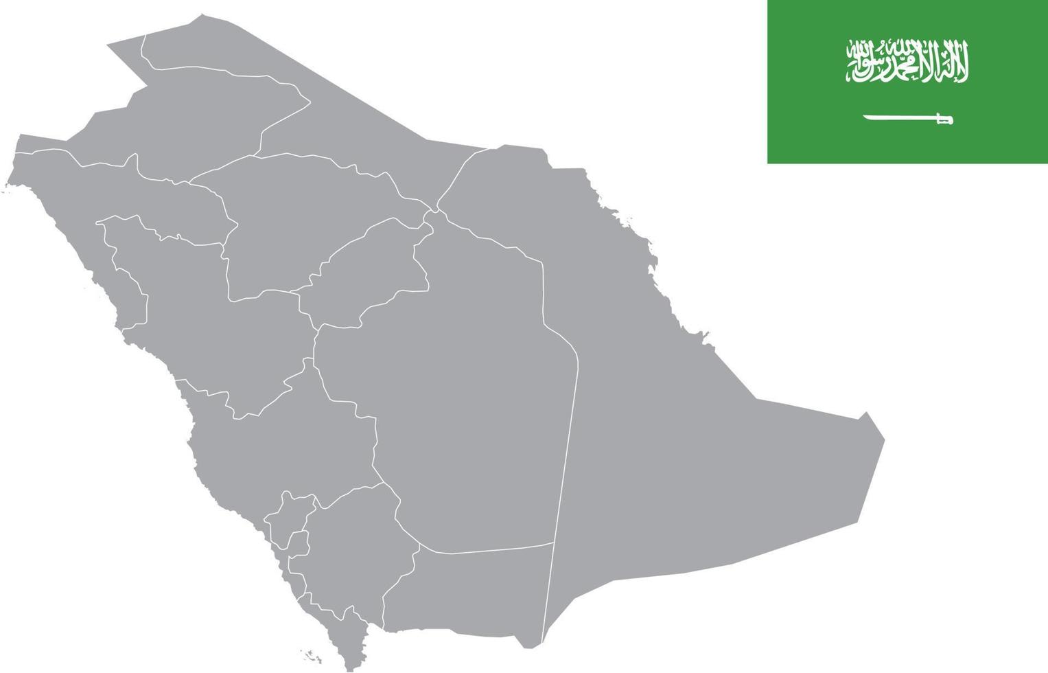 mappa dell'arabia saudita. bandiera dell'arabia saudita. icona piatta simbolo illustrazione vettoriale