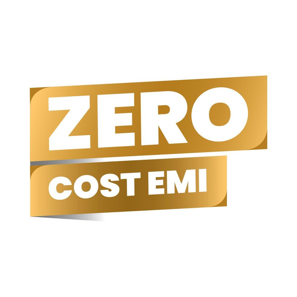 rate di pagamento emi a costo zero finanza debito icona etichetta disegno vettoriale