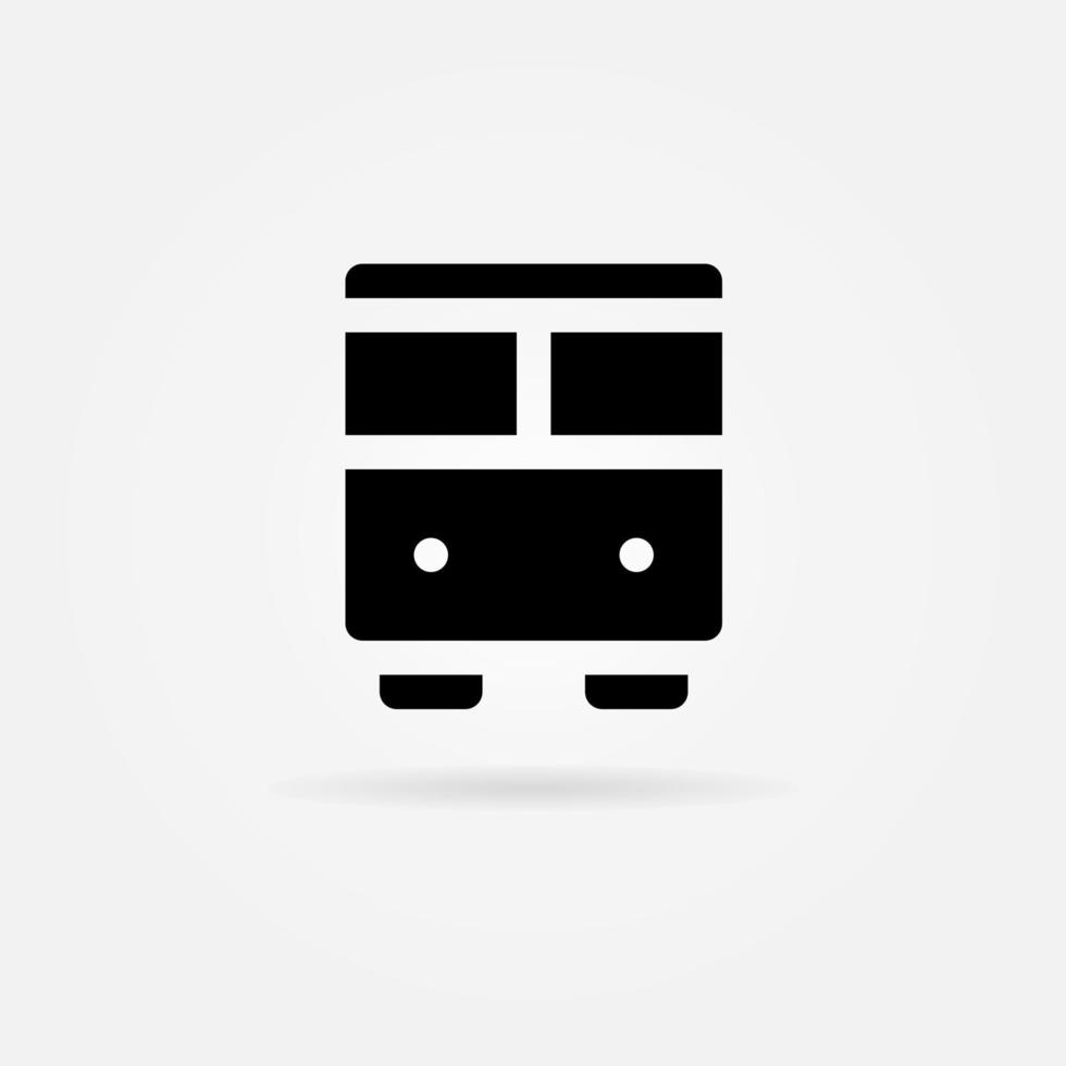 autobus, veicolo, icone di trasporto in stile solido. elementi di design dell'icona di vettore. sfondo del modello di icona di vettore