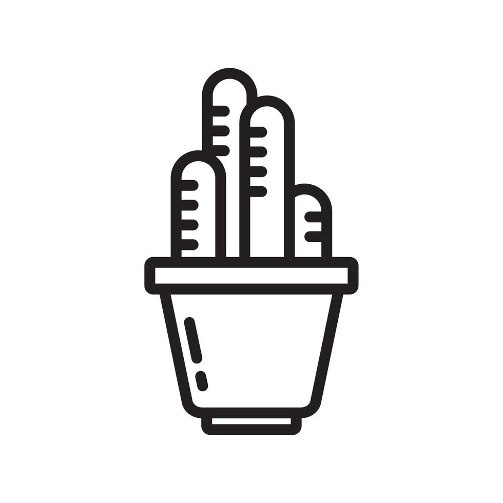 modello icona cactus e vaso succulento colore nero modificabile. cactus e succulente icona simbolo piatto illustrazione vettoriale per grafica e web design.