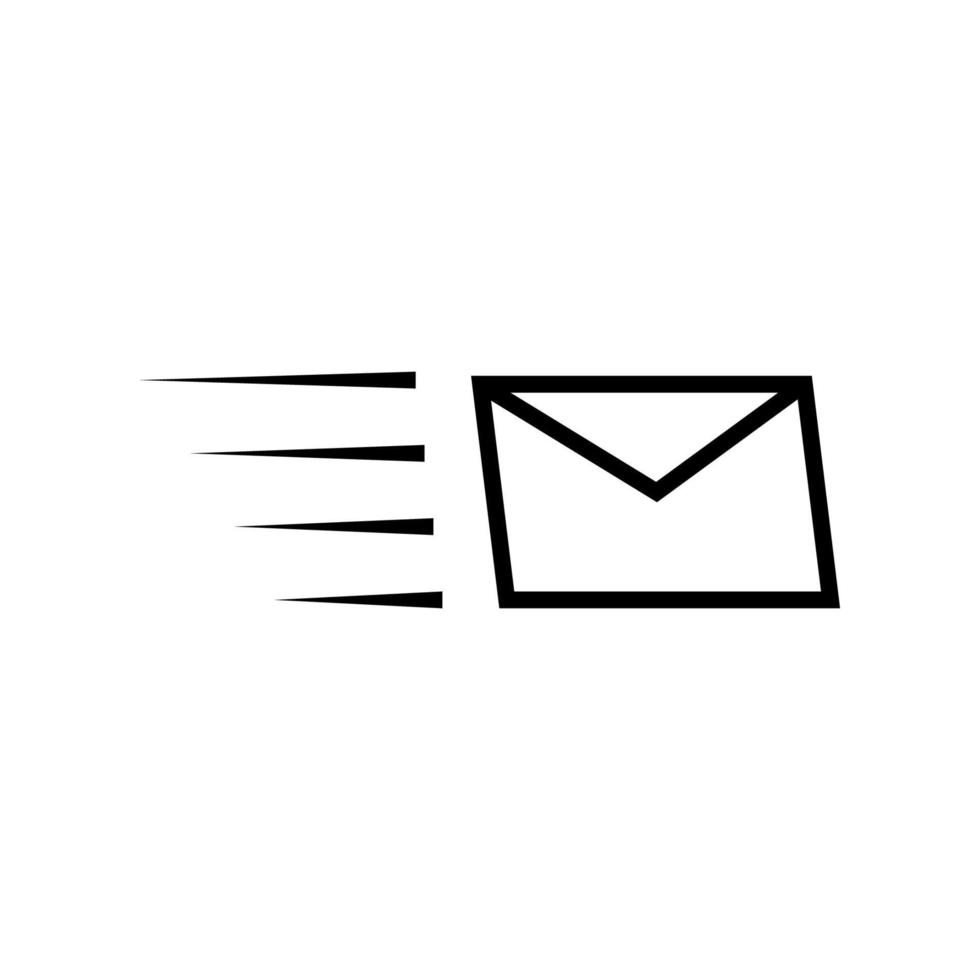 design dell'icona di posta veloce vettore