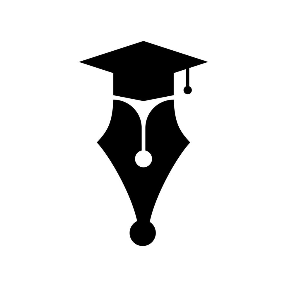 disegno dell'icona di istruzione universitaria vettore