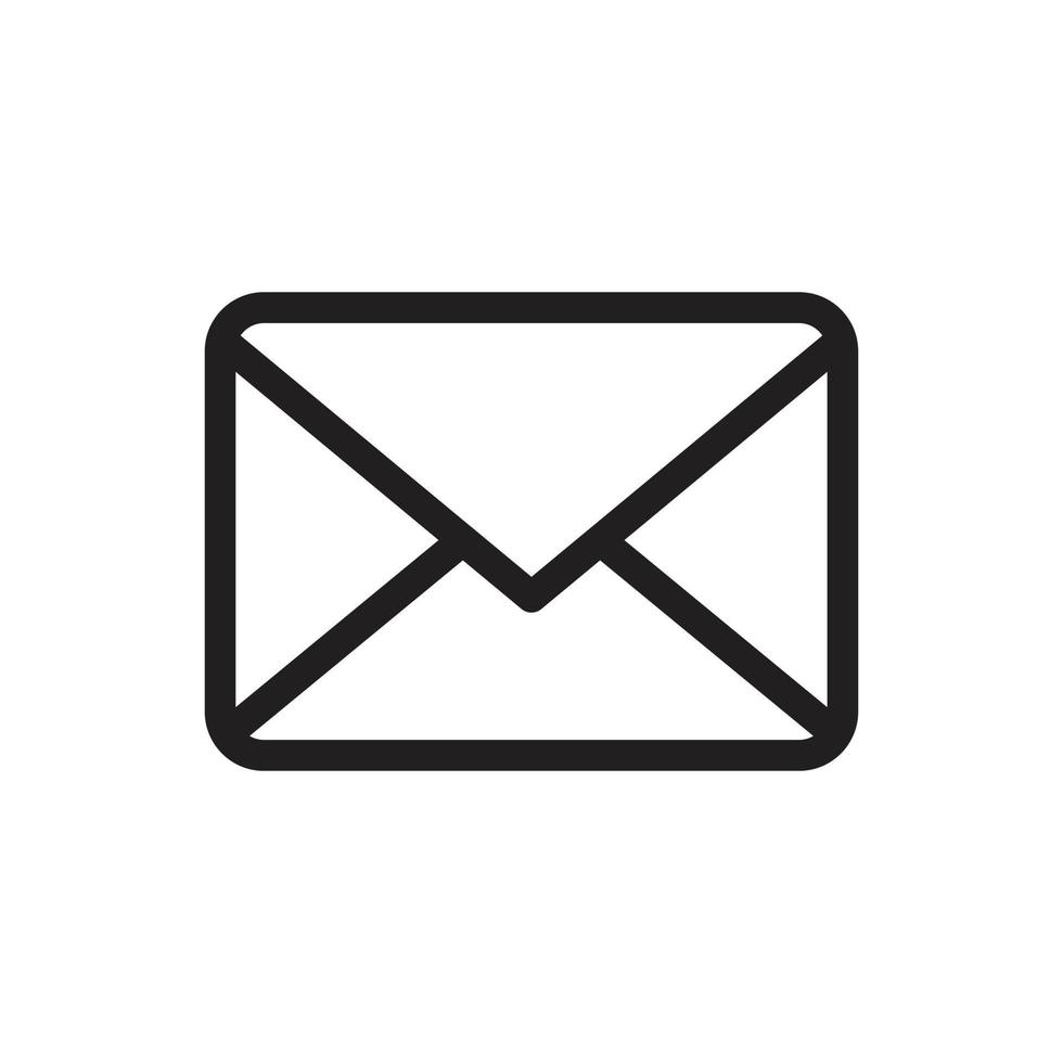 posta, e-mail modello icona colore nero modificabile. posta, e-mail icona simbolo illustrazione vettoriale piatta per grafica e web design.