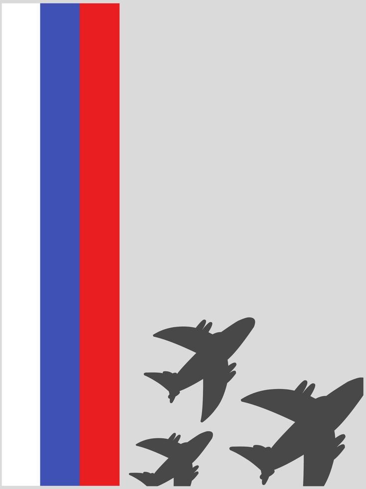 illustrazione dell'aeronautica russa. adatto per articoli militari vettore