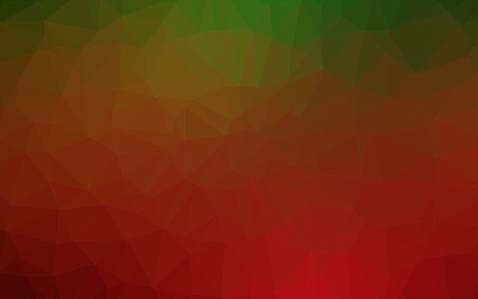 layout low poly di vettore verde chiaro, rosso.