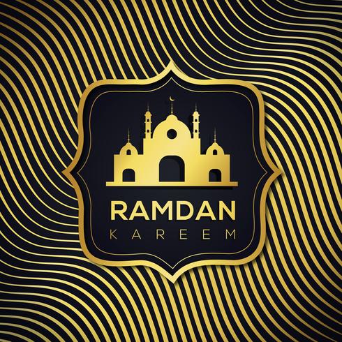 Ramadan astratto sfondo islamico vettore