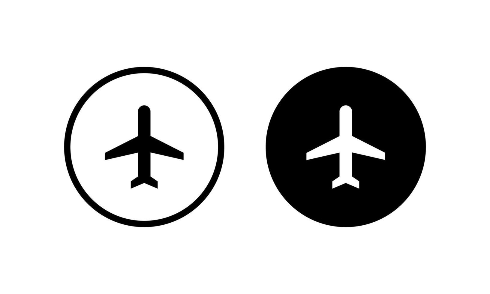 volo, vettore icona modalità aereo. simbolo del segno aereo