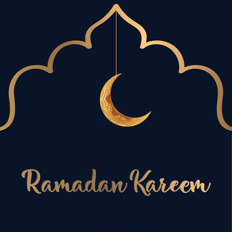 ramzan ramadan kareem mubarak post card santomese vettore