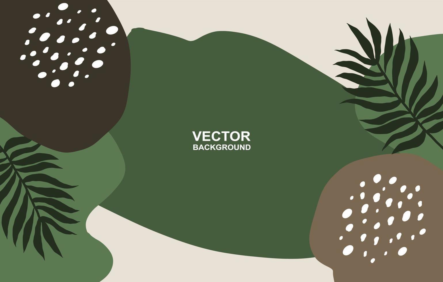 astratto. gli elementi dell'albero di plam modellano lo sfondo del tono della terra. vettore. vettore