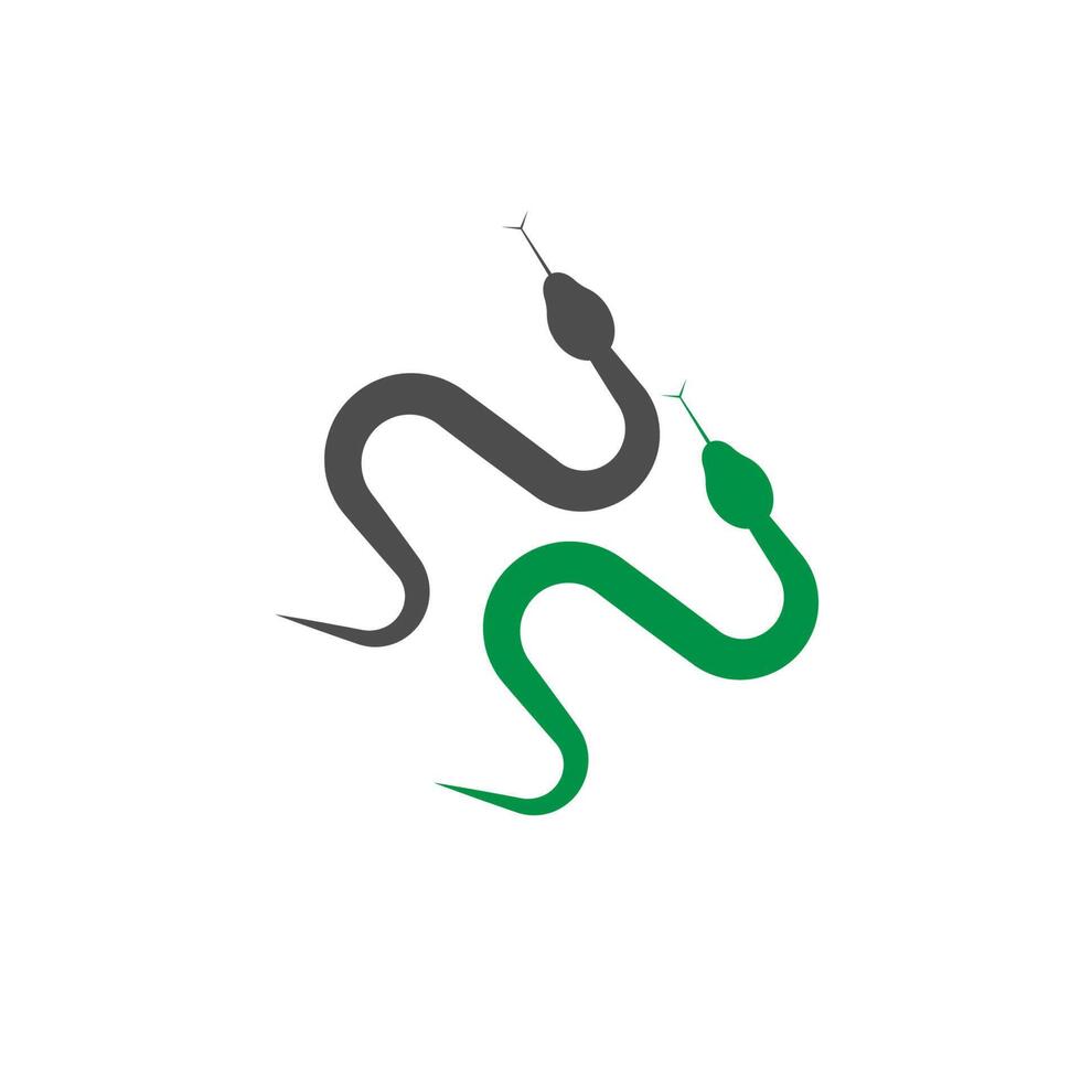 modello vettoriale di disegno del logo dell'icona del serpente