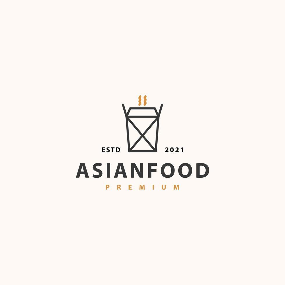 cibo asiatico logo icona segno simbolo design vettore