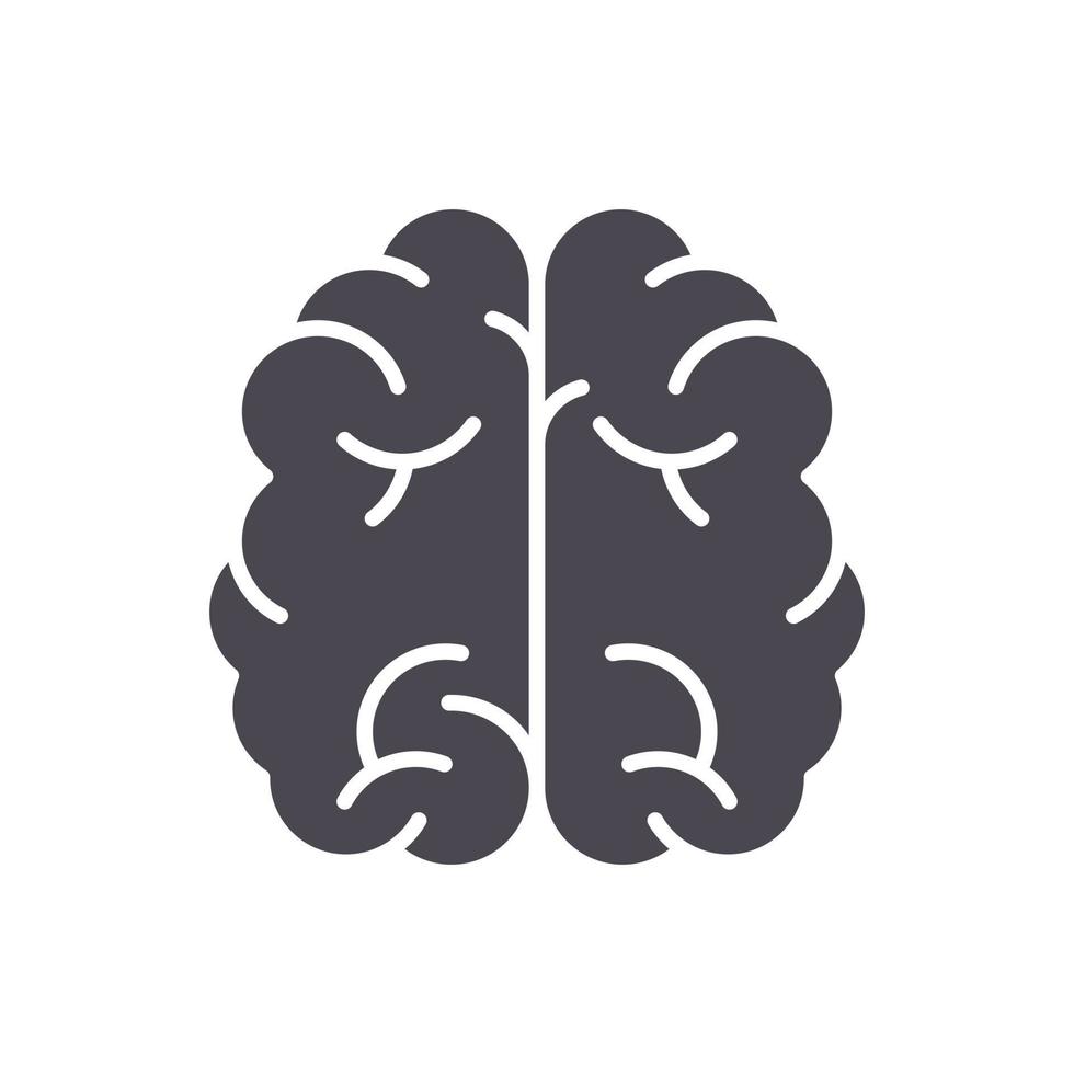 cervello icona segno simbolo logo vettoriale