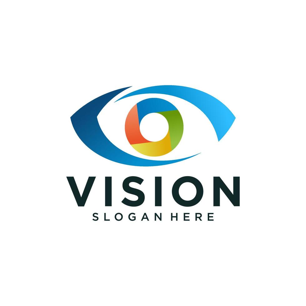 immagine vettoriale del logo di visione astratta