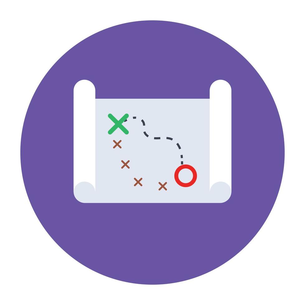 stile vettoriale piano tattico, piano di gioco in stile piatto moderno