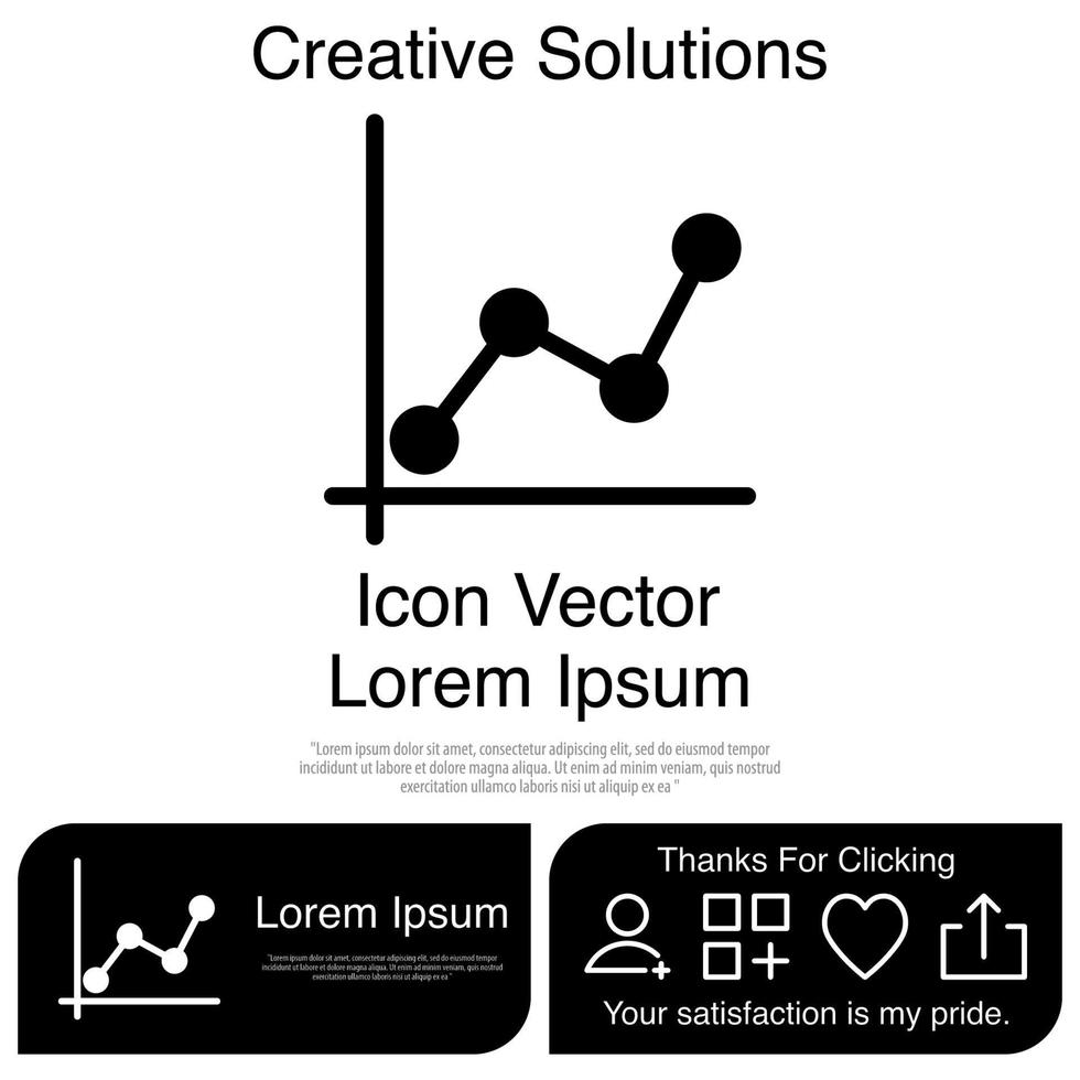 grafico grafico icona vettore eps 10