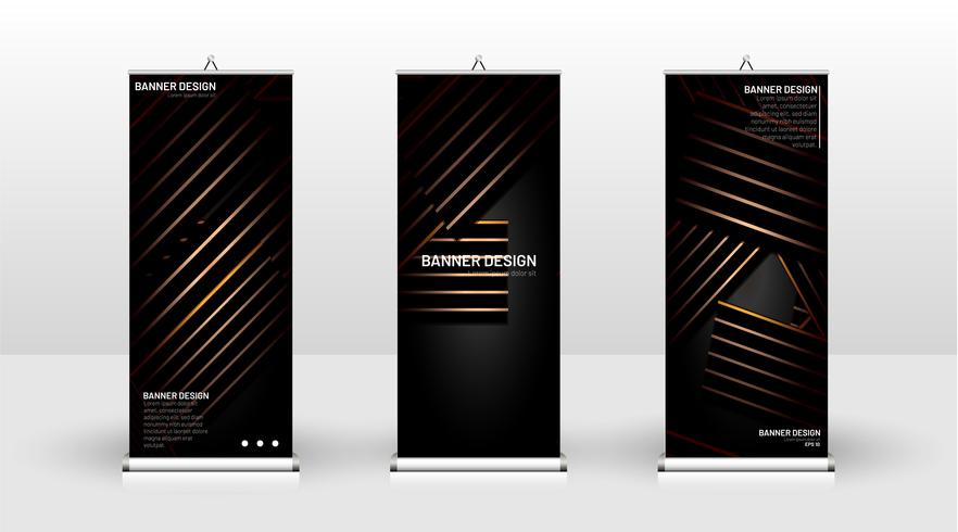 Design modello banner verticale vettore