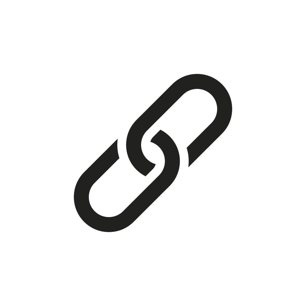 vettore icona collegamento a catena