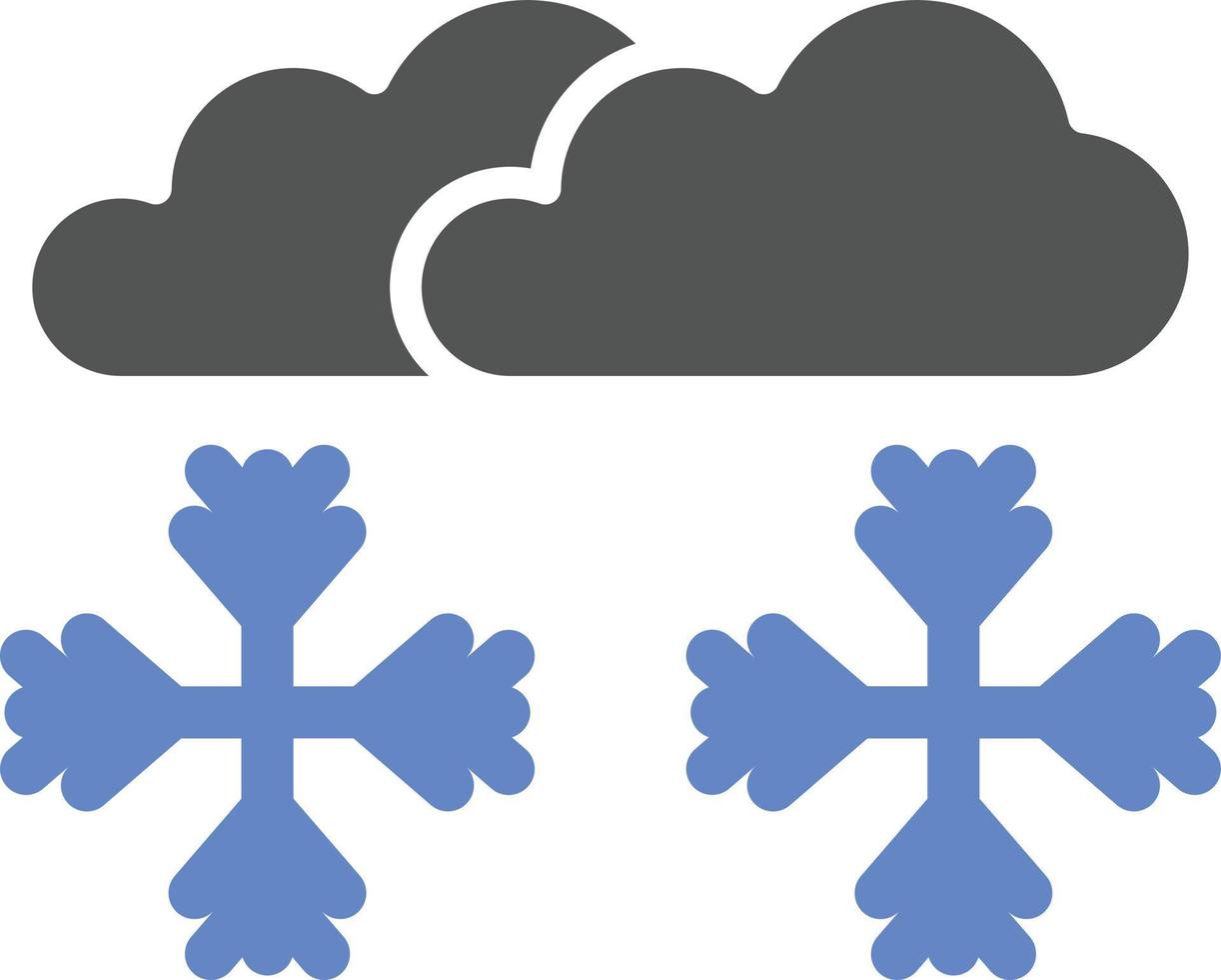 stile icona tempesta di neve vettore