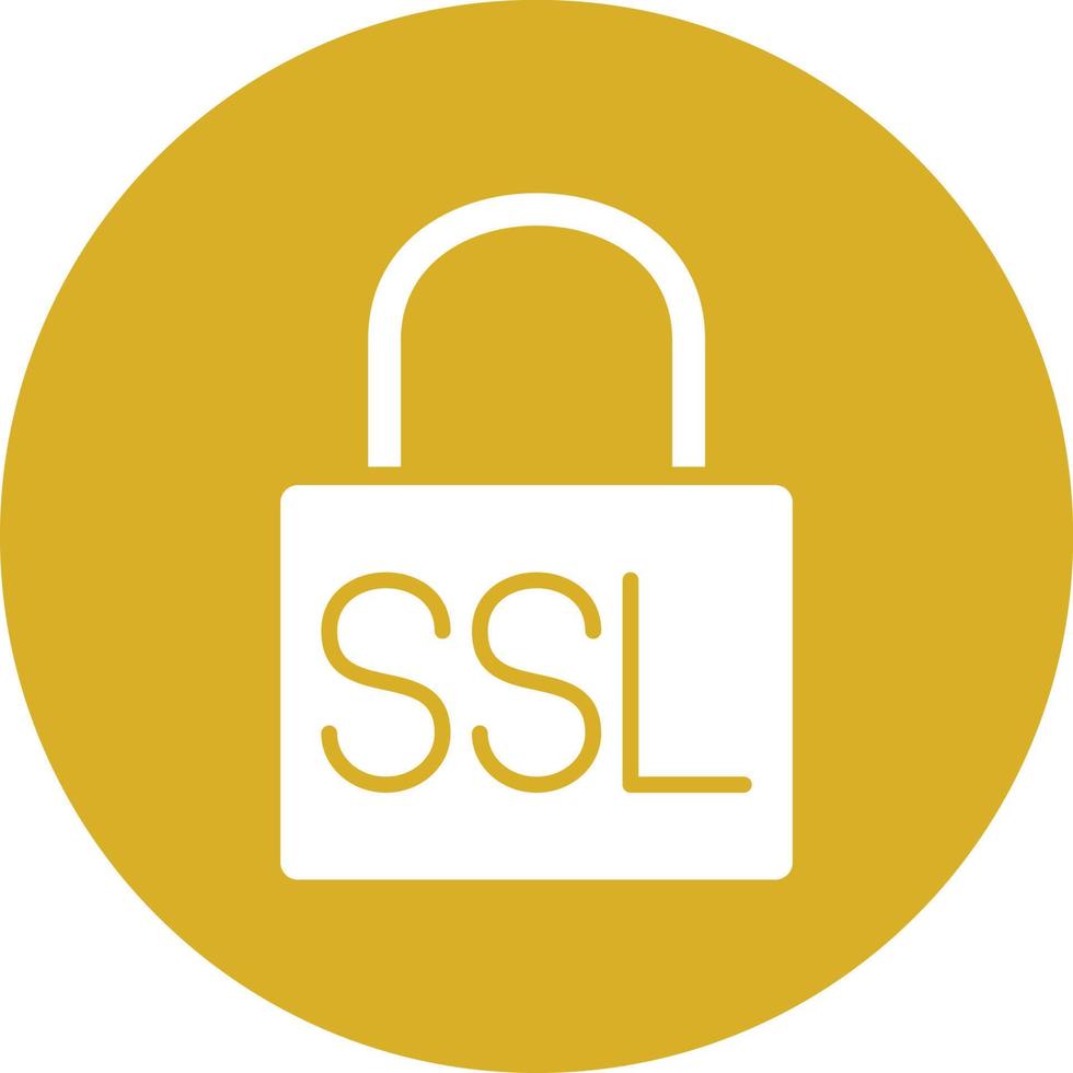 stile icona SSL vettore