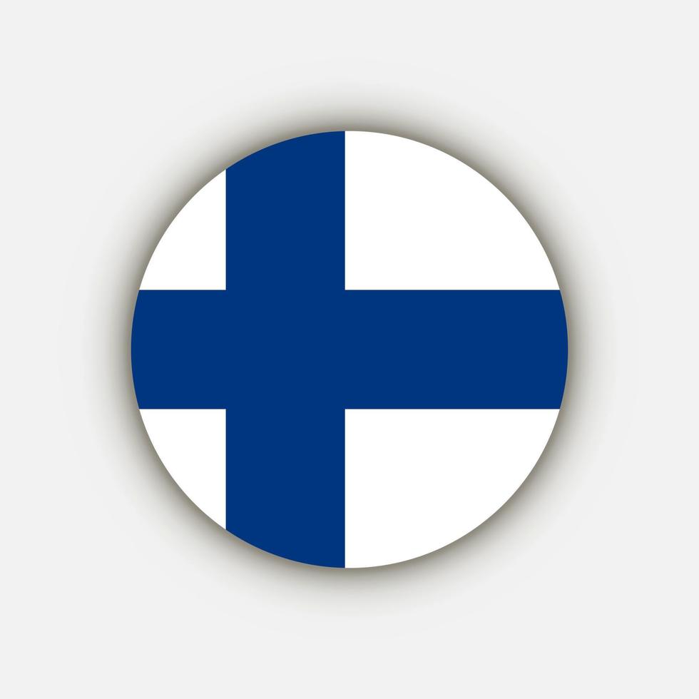 paese finlandia. bandiera della Finlandia. illustrazione vettoriale. vettore