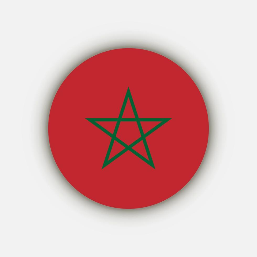paese marocco. bandiera del Marocco. illustrazione vettoriale. vettore