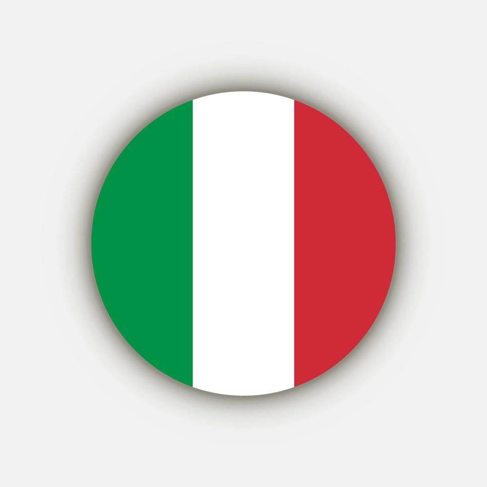 paese italia. bandiera italia. illustrazione vettoriale. vettore
