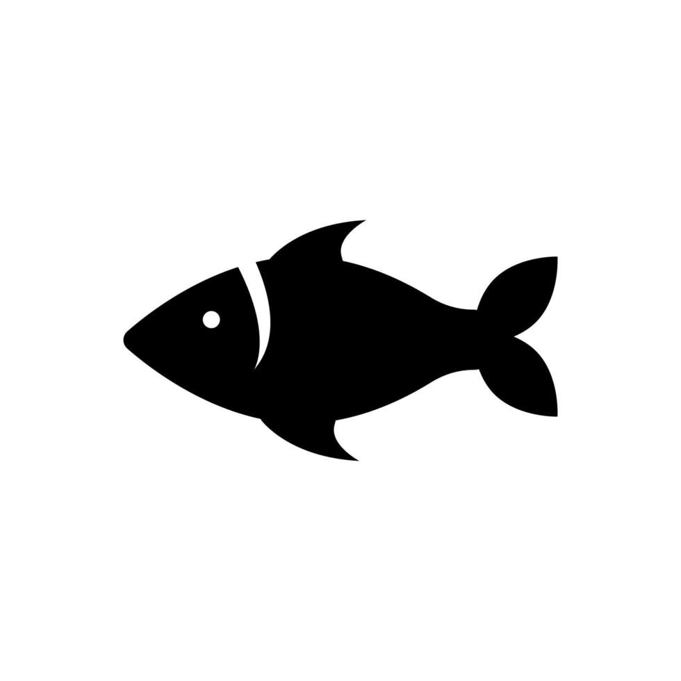 vettore icona di pesce. icona di pesce per acquario, punto di pesca, indicatore di mappa
