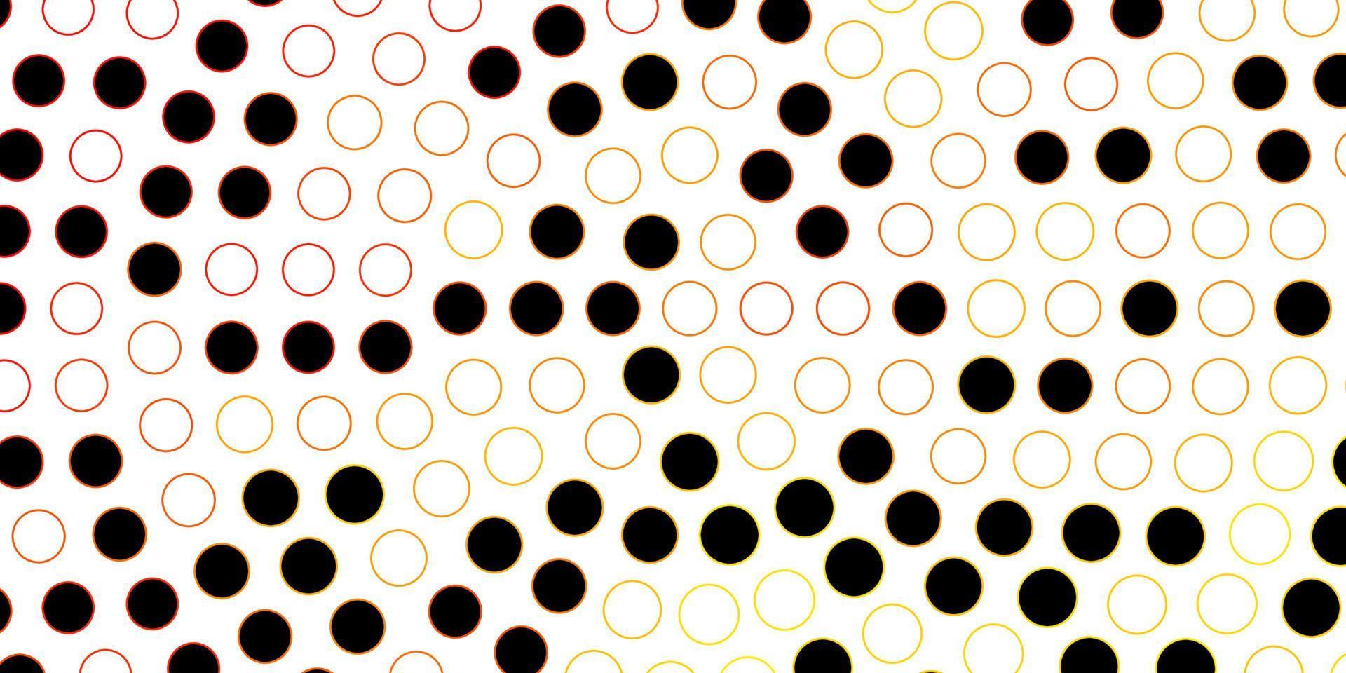 layout vettoriale arancione scuro con cerchi.