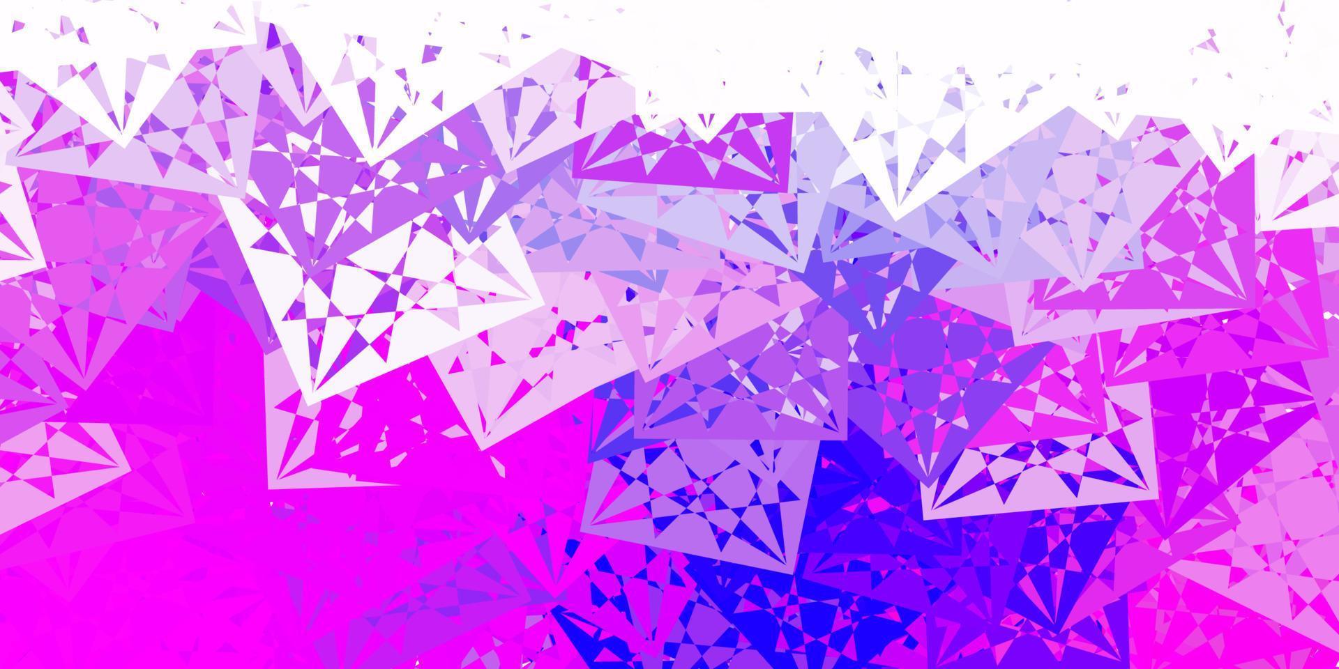 modello vettoriale viola chiaro, rosa con forme poligonali.