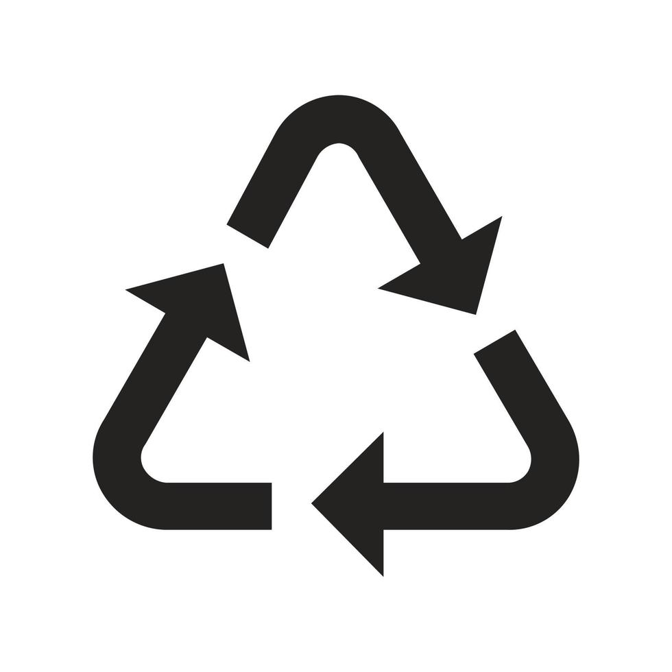 illustrazione di un simbolo di riciclaggio vettore