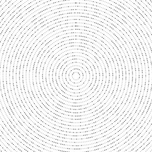 Modello di semitono nero astratto punto radiale vettore