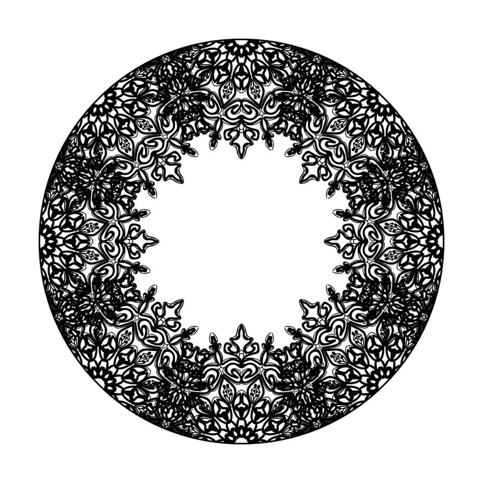 vettore cerchio astratto rotondo. stile mandala.