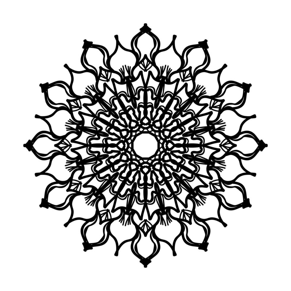 mandala disegnato a mano. decorazione in ornamento etnico orientale doodle. vettore