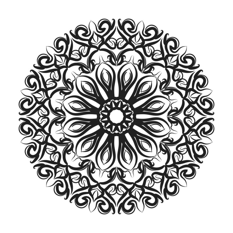 mandala disegnato a mano. decorazione in ornamento etnico orientale doodle. vettore