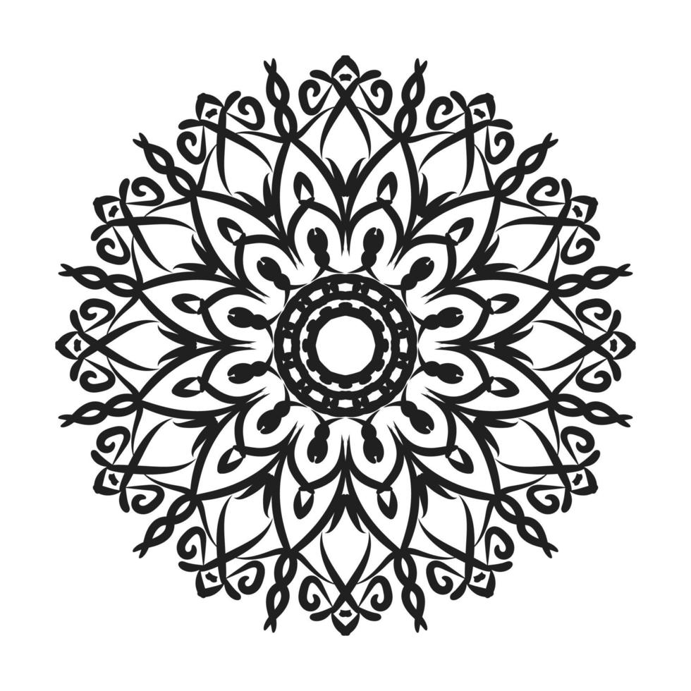 mandala disegnato a mano. decorazione in ornamento etnico orientale doodle. vettore