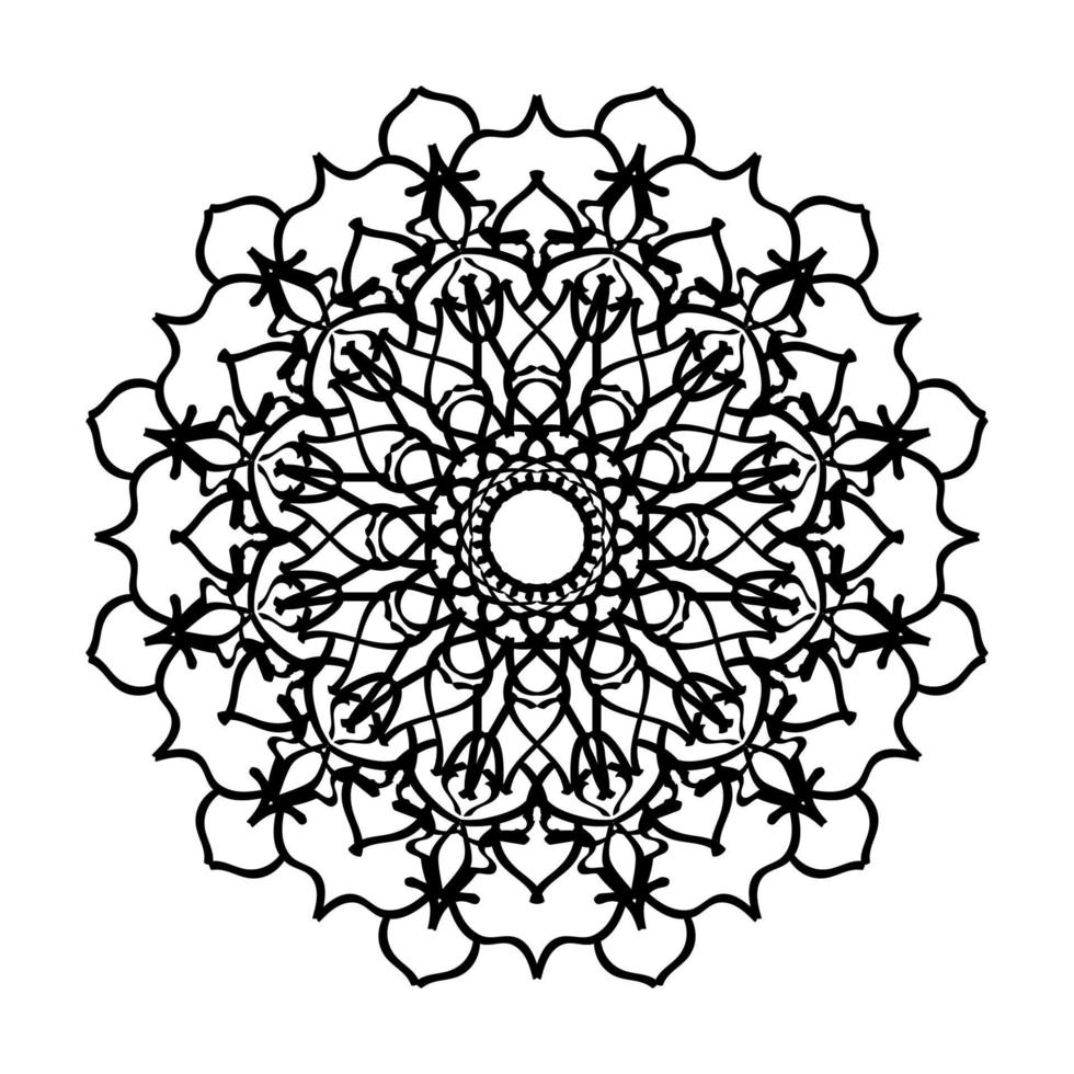 mandala disegnato a mano. decorazione in ornamento etnico orientale doodle. vettore