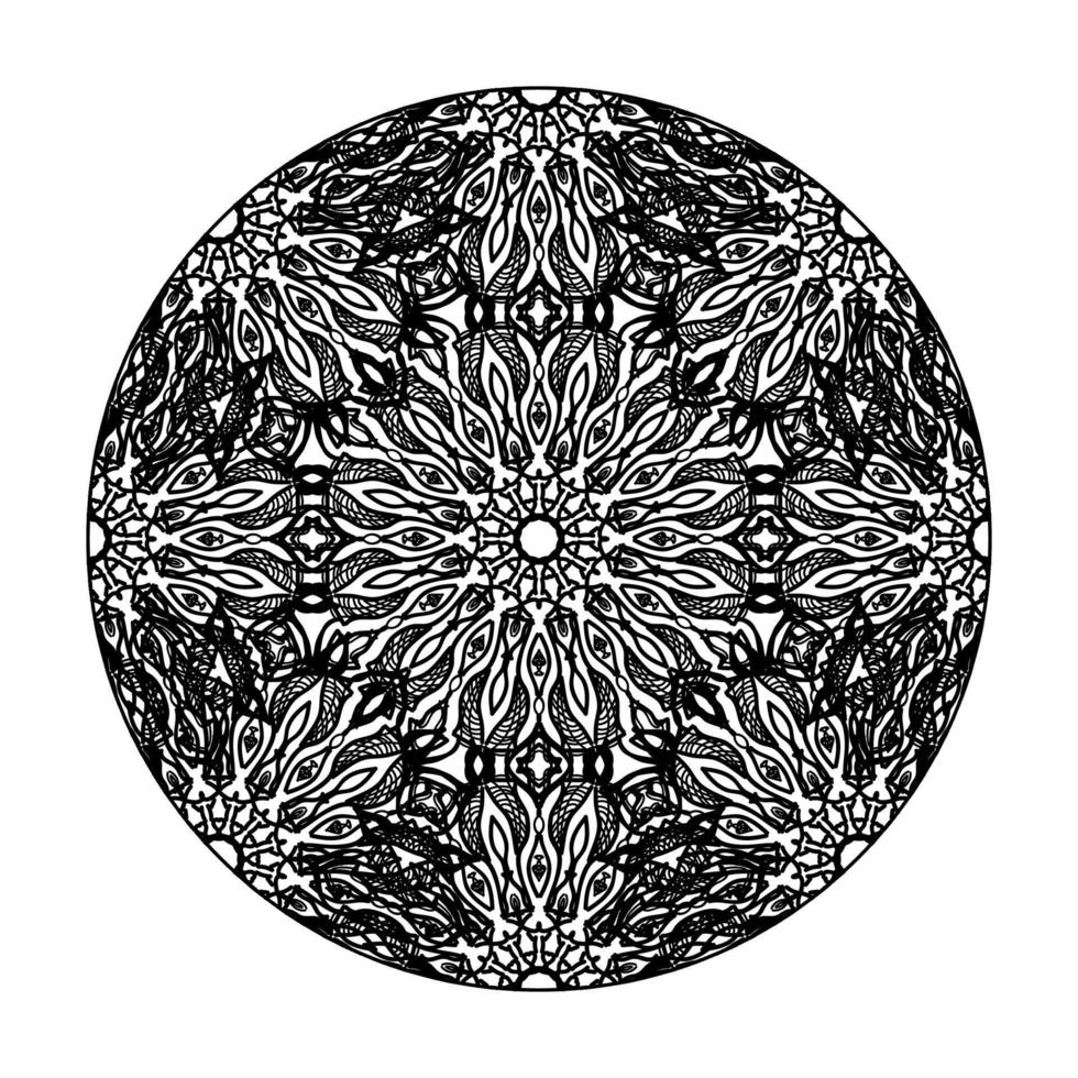 vettore cerchio astratto rotondo. stile mandala.