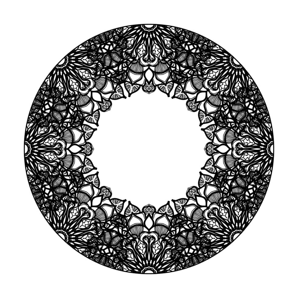 vettore cerchio astratto rotondo. stile mandala.