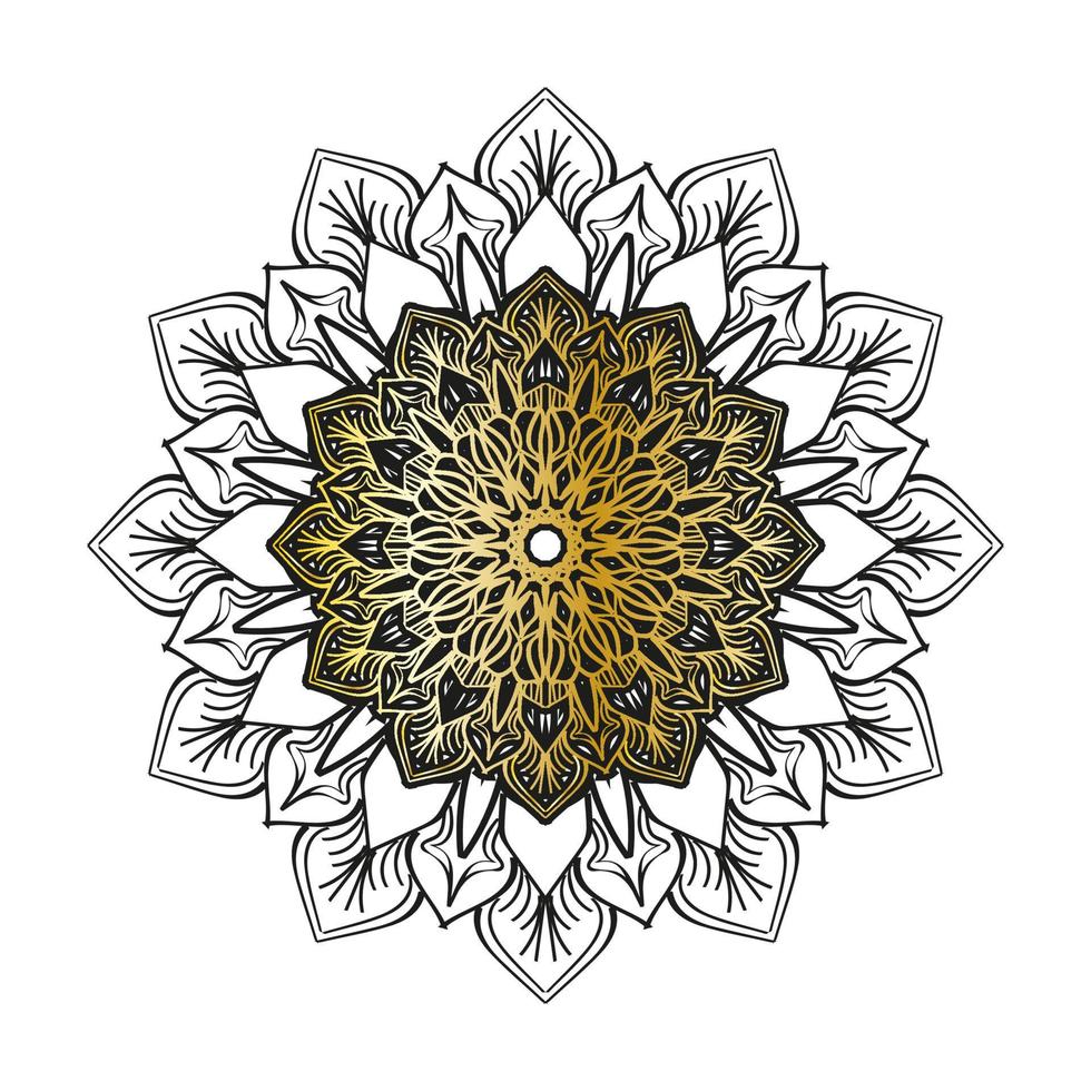 vettore cerchio astratto rotondo. stile mandala di lusso.