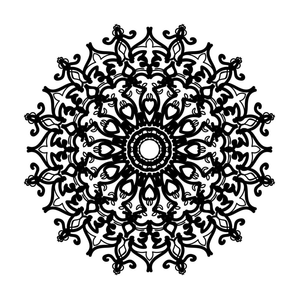 mandala disegnato a mano. decorazione in ornamento etnico orientale doodle. vettore